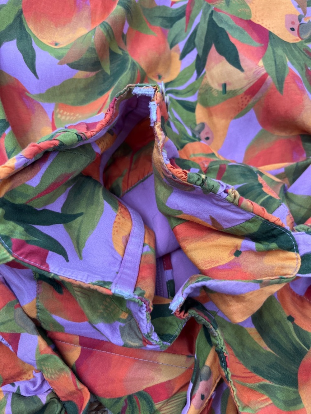 Farm Rio Mango Macaws Maxi Dress Medium - Picture 12 of 15